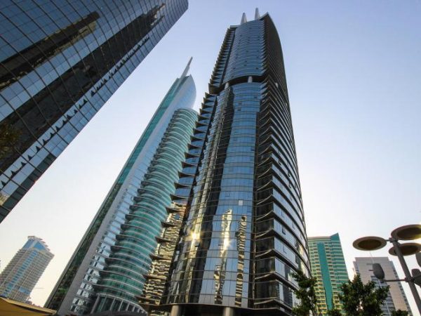 High-rise towers at Jumeirah Lakes Towers, Dubai