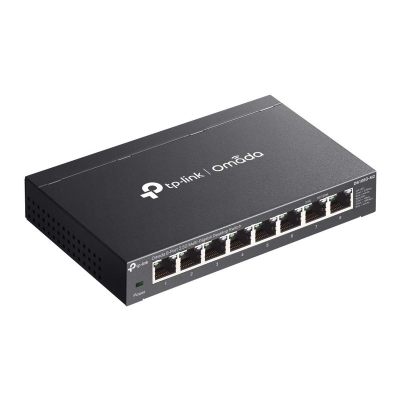TP-Link Omada DS108G-M2 network switch Unmanaged 2.5G Ethernet (100/1000/2500) Black