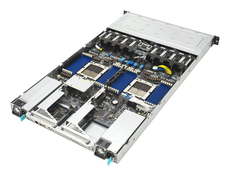 ASUS RS700A-E13-RS12U Rack (1U) Black, Silver
