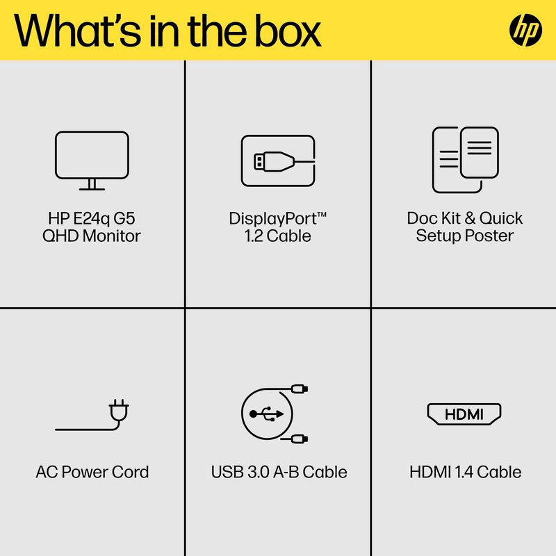 HP E24q G5 QHD Monitor