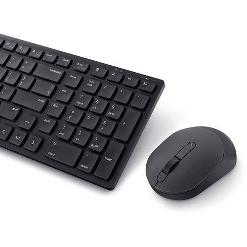 DELL KM555 keyboard Mouse included Universal RF Wireless + Bluetooth Canadian, French Black