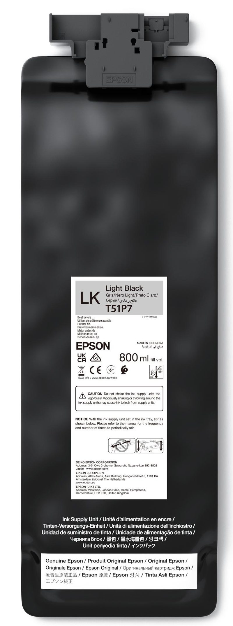 Epson UltraChrome GS3 Light Black T51P700 (800ML)