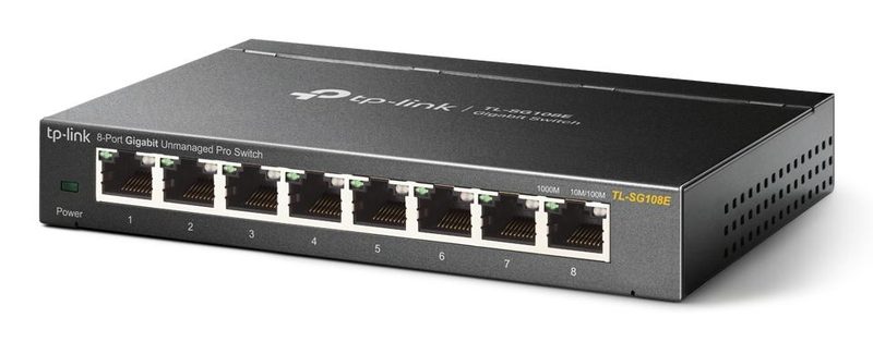 TP-Link TL-SG108E(UN) network switch Managed L2 Gigabit Ethernet (10/100/1000) Black