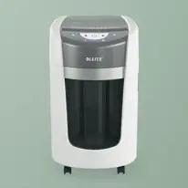 Leitz IQ OptiMax Home Office 225 Micro Cut Paper Shredder Security P5 15L - White