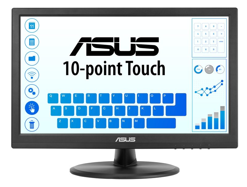 ASUS 90LM09V1-B011I1 computer monitor 39.6 cm (15.6") 1920 x 1080 pixels Full HD LED Touchscreen Tabletop Black