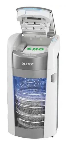 Leitz IQ OptiMax Autofeed Office Pro 600 P4 Cross Cut Paper Shredder