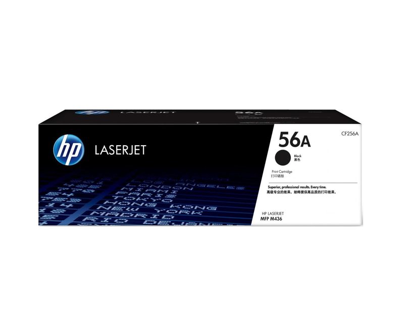 HP 56A Black Original LaserJet Toner Cartridge (CF256A)