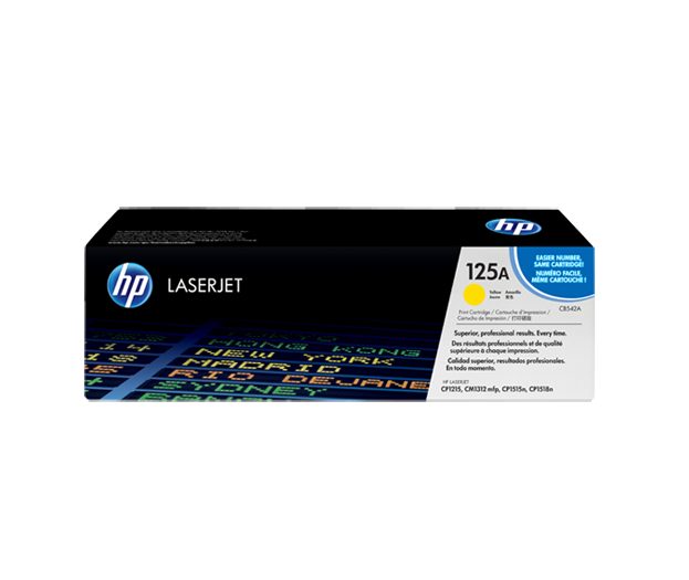 HP 125A Yellow Original LaserJet Toner Cartridge (CB542A)