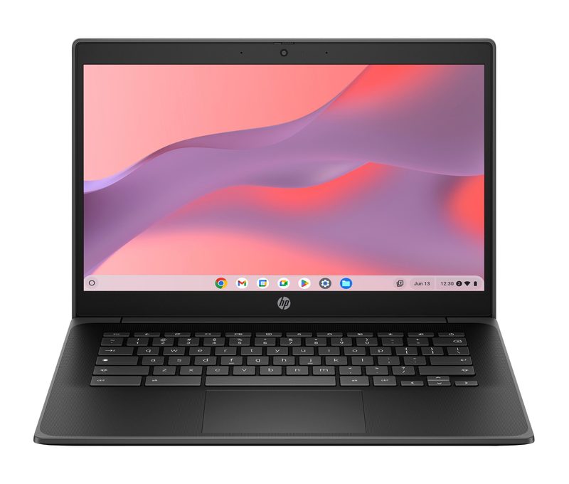 HP Chromebook Fortis G1i Enterprise Intel® N N150 35.6 cm (14") Touchscreen Full HD 8 GB LPDDR5x-SDRAM 64 GB eMMC Wi-Fi 6 (802.11ax) ChromeOS Black