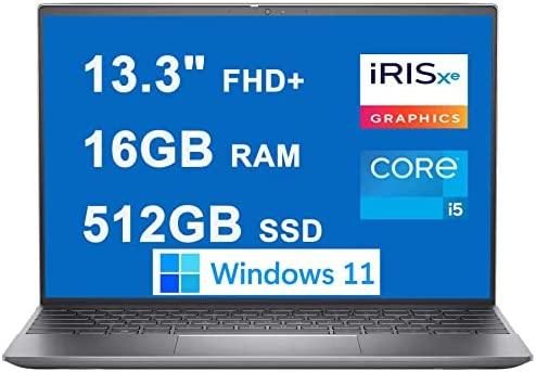 Dell Flagship Inspiron 13 5000 5310 Laptop 13.3″ FHD+ Display (300 Nits) 11th Generation Intel Quad-Core i5-11320H 16GB RAM 512GB SSD Backlit Keyboard Thunderbolt HDMI WiFi6 MaxxAudio Win10 Silver