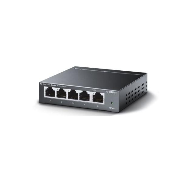 TP-Link TL-SG105S(UN) network switch Unmanaged Gigabit Ethernet (10/100/1000) Desktop Black
