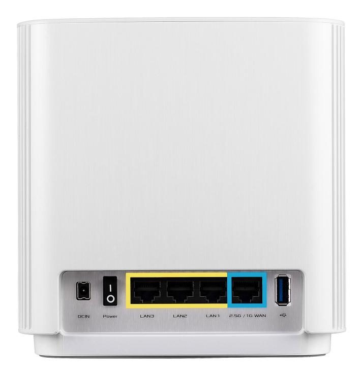 ASUS ZenWiFi ET8 Tri-band (2.4 GHz / 5 GHz / 6 GHz) Wi-Fi 6E (802.11ax) White 4 Internal