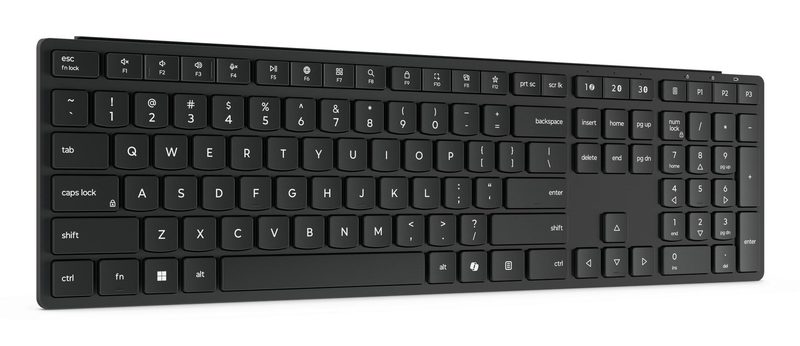 Lenovo Wireless Multi-Mode Pro 6000 keyboard Home/Office RF Wireless + Bluetooth QWERTY US English Black