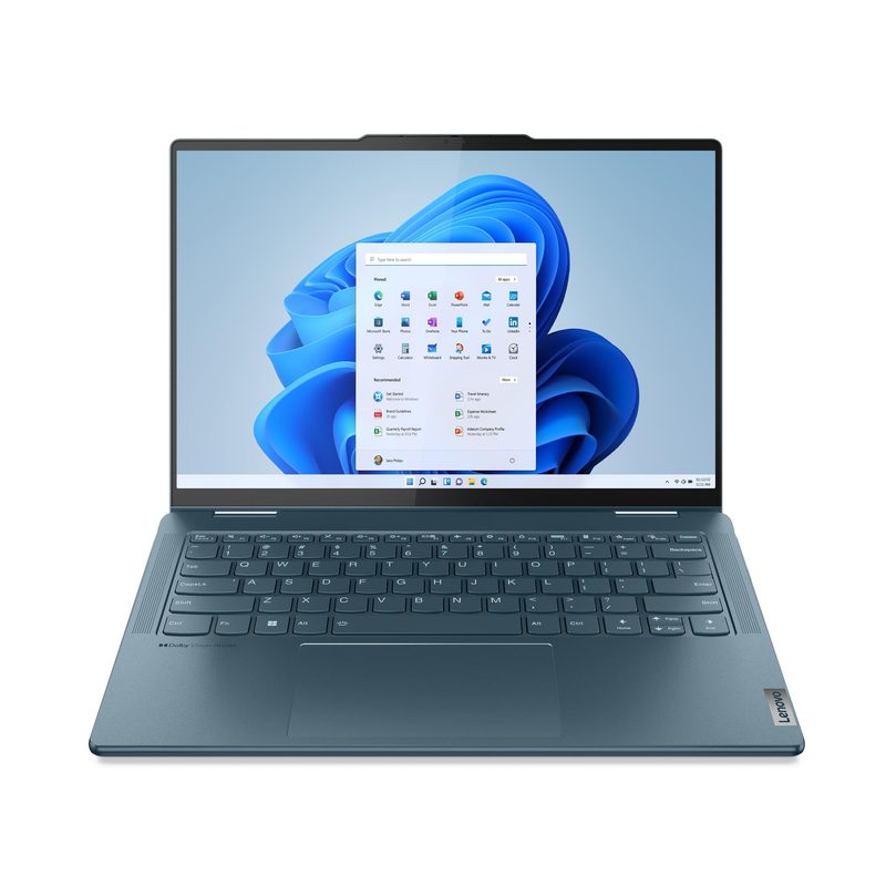 Lenovo Yoga 7 14IRL8 Intel® Core™ i7 i7-1360P Hybrid (2-in-1) 35.6 cm (14") Touchscreen WUXGA 16 GB LPDDR5-SDRAM 1 TB SSD Wi-Fi 6E (802.11ax) Windows 11 Home Teal