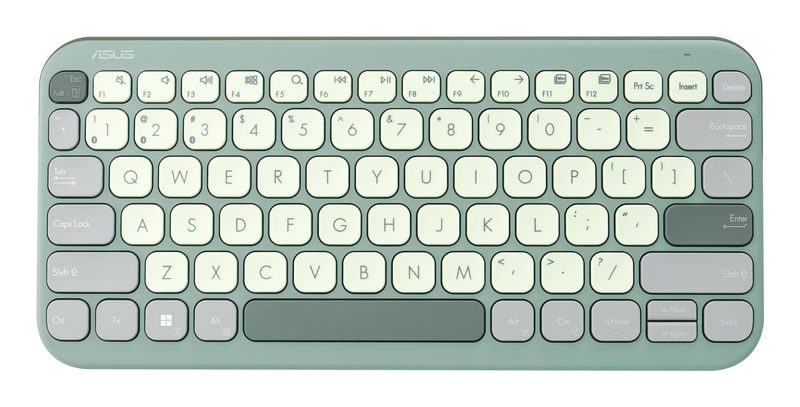 ASUS Marshmallow KW100 keyboard Home Bluetooth Green, Grey, White