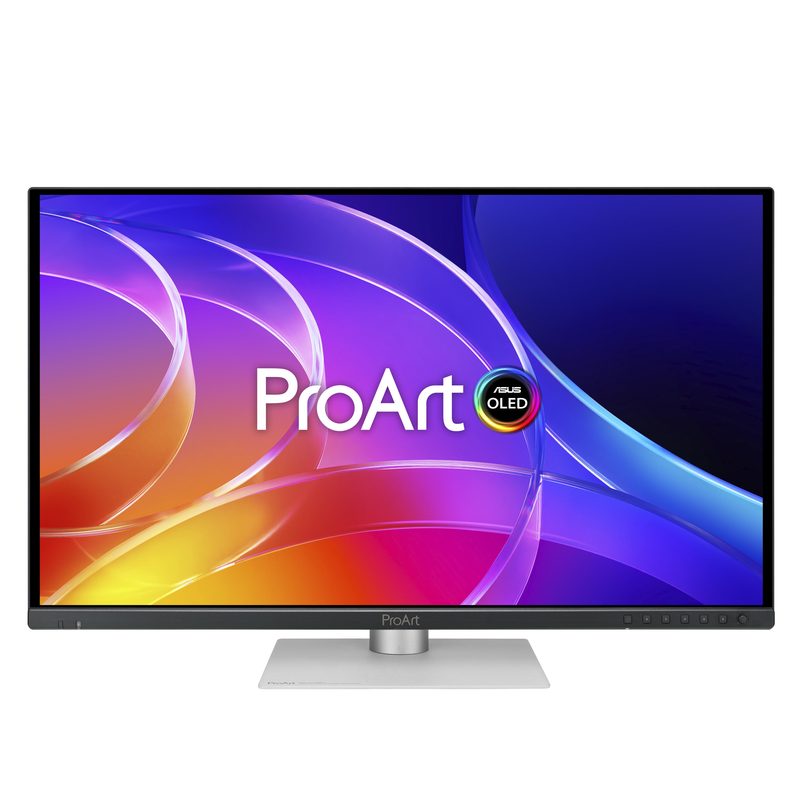 ASUS ProArt OLED PA329CDV computer monitor 80 cm (31.5") 3840 x 2160 pixels 4K Ultra HD QD-OLED Black, Silver