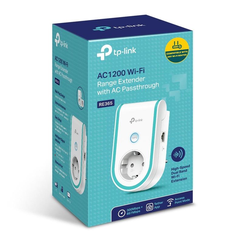 TP-Link RE365(EU) network extender Network repeater White 10, 100 Mbit/s