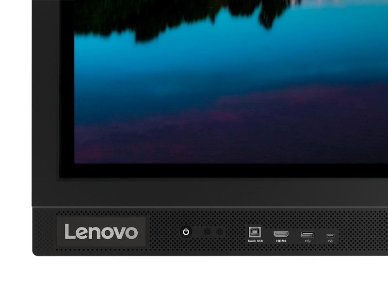 Lenovo ThinkVision T86 computer monitor 2.18 m (86") 3840 x 2160 pixels 4K Ultra HD LED Touchscreen Black