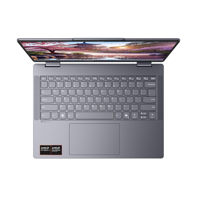 Lenovo IdeaPad 5 2-in-1 14AKP10 Copilot+ PC AMD Ryzen™ AI 5 340 Hybrid (2-in-1) 35.6 cm (14") Touchscreen WUXGA 16 GB LPDDR5x-SDRAM 512 GB SSD Wi-Fi 7 (802.11be) Windows 11 Home Grey German