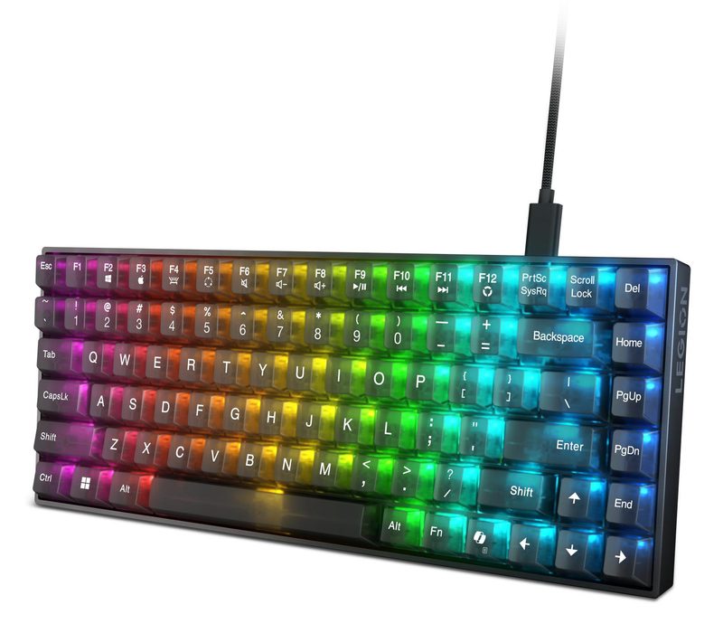 Lenovo GY41P80871 keyboard Gaming USB Thai Black, Transparent