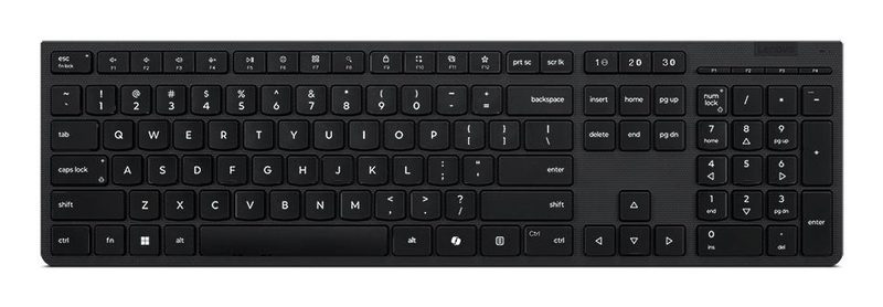 Lenovo 4Y41R64505 keyboard Home/Office RF Wireless + Bluetooth QWERTY US English Black