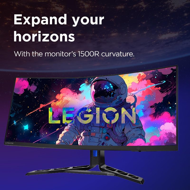 Lenovo Legion R34w-30 computer monitor 86.4 cm (34") 3440 x 1440 pixels Wide Quad HD LCD Black