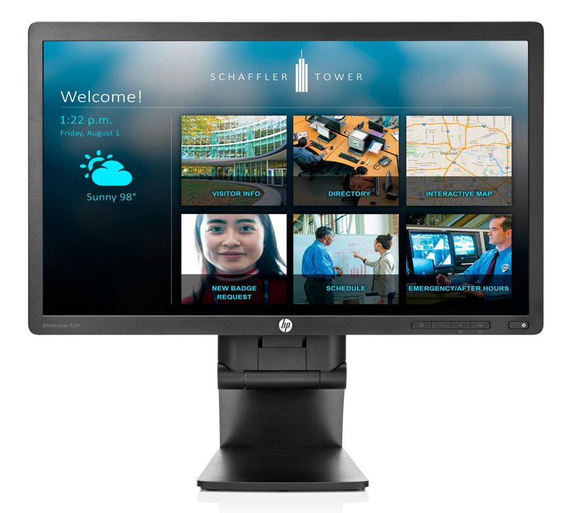 HP EliteDisplay E221i computer monitor 54.6 cm (21.5") 1920 x 1080 pixels Full HD LED Black