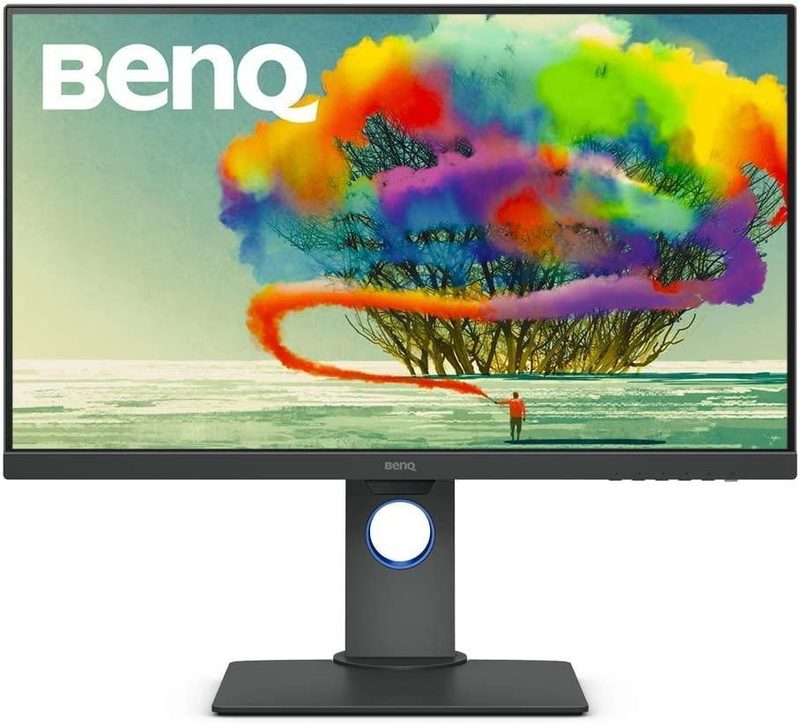 BenQ PD2700U 27 inch 4K Monitor for Designers 3840×2160 UHD IPS panel with AQCOLOR 100% Rec.709, sRGB; Factory-calibrated; DualView, Eye-care, Anti-Glare, Gray