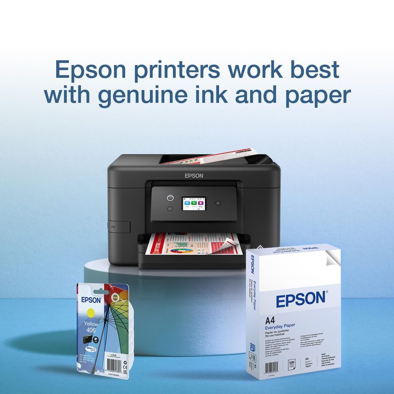Epson Singlepack Yellow 406 DURABrite Ultra Ink RF/AM Tagged