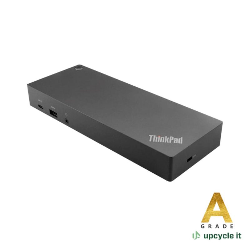 Lenovo ThinkPad USB-C Dock (Refurbished) Hybrid USB-C with USB-A Dock - 2 x HDMI, 2 x DP - GigE Wired Black