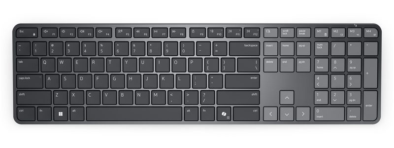 DELL Pro 7 Slim keyboard Home/Office RF Wireless + Bluetooth US English Graphite