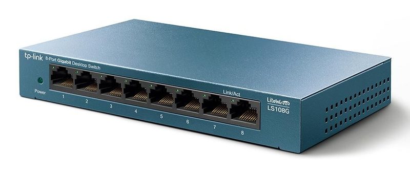 TP-Link LS108G(UN) network switch Unmanaged Gigabit Ethernet (10/100/1000) Blue