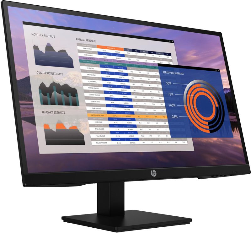 HP P27h G4 computer monitor 68.6 cm (27") 1920 x 1080 pixels Full HD LCD