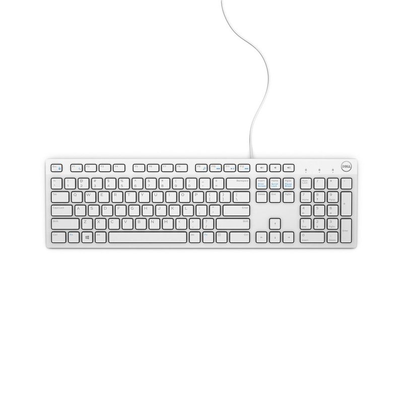 DELL KB216 keyboard Universal USB QWERTY Nordic White