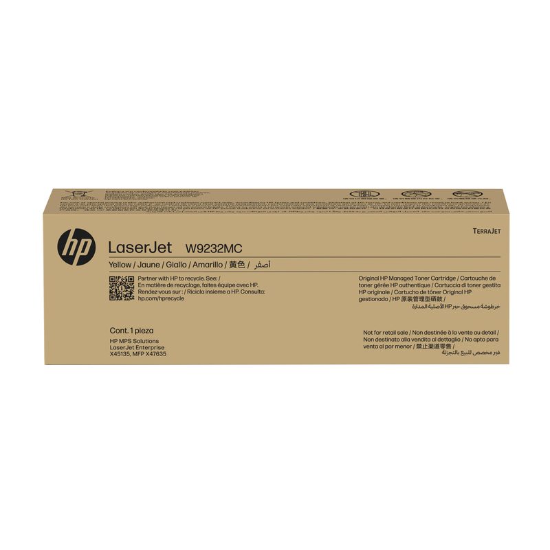 HP W9232MC Yellow Managed Original LaserJet Toner Cartridge