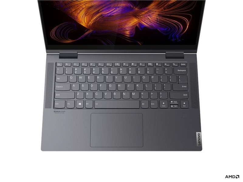Lenovo Yoga 7 14ACN6 AMD Ryzen™ 7 5800U Hybrid (2-in-1) 35.6 cm (14") Touchscreen Full HD 16 GB LPDDR4x-SDRAM 512 GB SSD Wi-Fi 6 (802.11ax) Windows 11 Home Grey