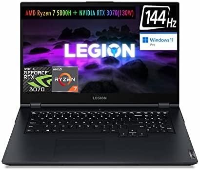 Newest Lenovo Legion 5 Gen 6 Gaming Laptop, 17.3″ FHD IPS 144Hz Display, NVIDIA GeForce RTX 3070(TGP 130W), AMD Ryzen 7 5800H (8 Cores, 16 Threads), Type-C, Win 11 Pro(32GB RAM | 2TB PCIe SSD)