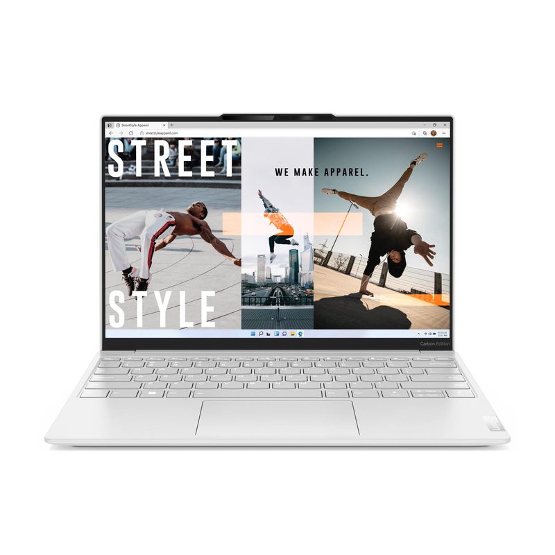 Lenovo Yoga Slim 7 Carbon 13IRP8 Intel® Core™ i7 i7-1360P Laptop 33.8 cm (13.3") Touchscreen WQXGA 16 GB LPDDR5-SDRAM 1 TB SSD Wi-Fi 6E (802.11ax) Windows 11 Home White