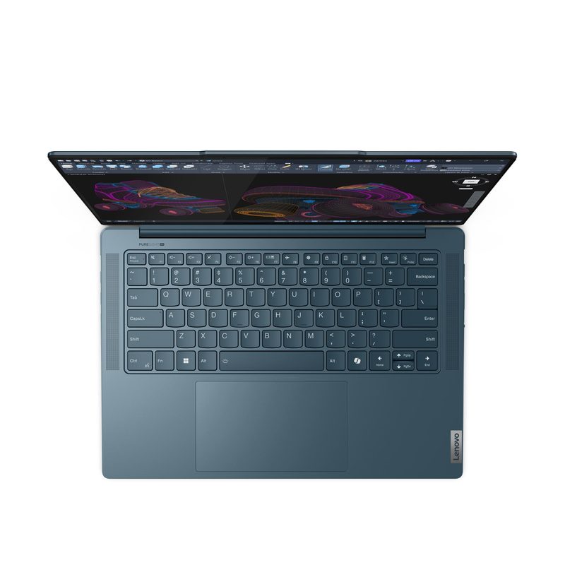 Lenovo Yoga Pro 7 14AHP9 AMD Ryzen™ 7 8845HS Laptop 36.8 cm (14.5") WQXGA 16 GB LPDDR5x-SDRAM 512 GB SSD Wi-Fi 6E (802.11ax) Windows 11 Home Teal English