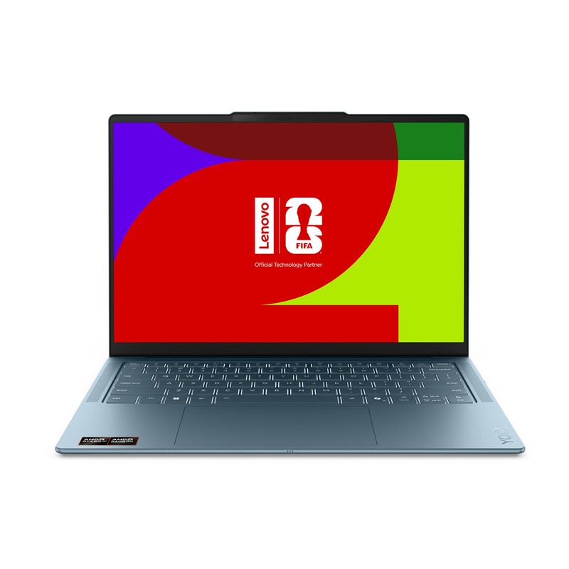 Lenovo Yoga Slim 7 14AGP11 Copilot+ PC AMD Ryzen™ AI 7 445 Laptop 35.6 cm (14") WUXGA 32 GB LPDDR5x-SDRAM 1 TB SSD Wi-Fi 7 (802.11be) Windows 11 Home Teal Spanish