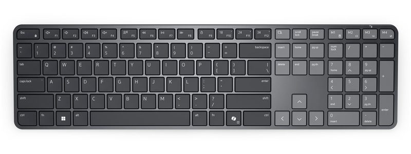 DELL Pro 7 Slim KB726 keyboard Home/Office RF Wireless + Bluetooth French Grey