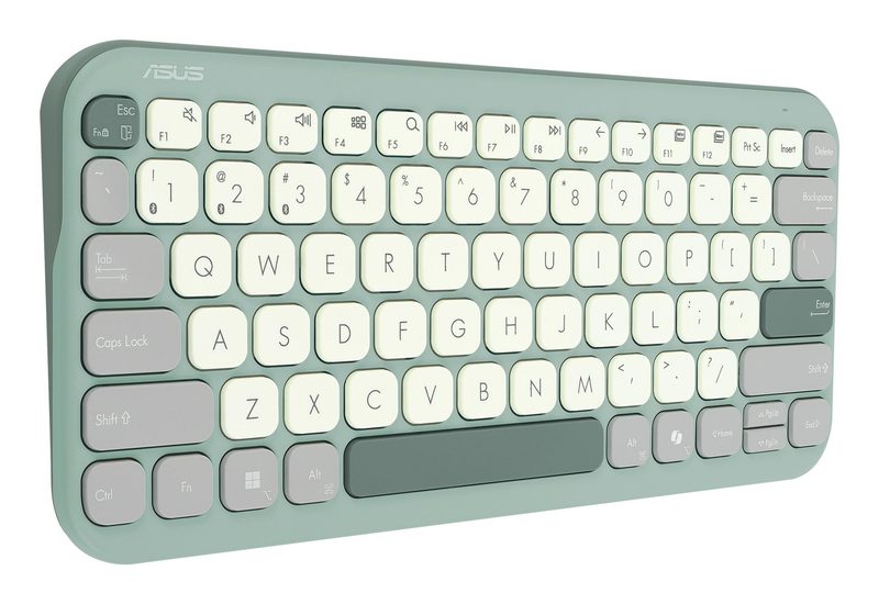 ASUS Marshmallow KW100 keyboard Home Bluetooth QWERTZ German Green