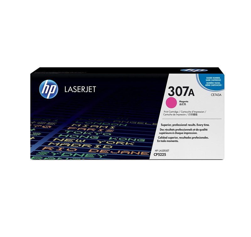 HP 307A Magenta Original LaserJet Toner Cartridge (CE743A)