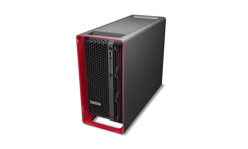 Lenovo ThinkStation PX Intel® Xeon® Gold 5416S 512 GB DDR5-SDRAM 8 TB SSD NVIDIA T400 Ubuntu Linux Tower Workstation Red, Black