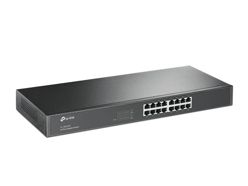 TP-Link TL-SG1016(UN) network switch Unmanaged Gigabit Ethernet (10/100/1000) 1U Black