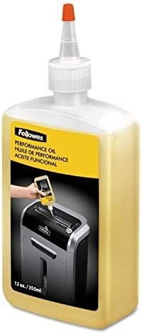 Fellowes 3 X Shredder Oil, 12 oz. Bottle with Extension Nozzle (35250), 3-Pack