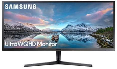 SAMSUNG 34-Inch SJ55W Ultrawide Gaming Monitor (LS34J550WQNXZA) – 75Hz Refresh, WQHD Computer Monitor, 3440 x 1440p Resolution, 4ms Response, FreeSync, Split Screen, HDMI, Black