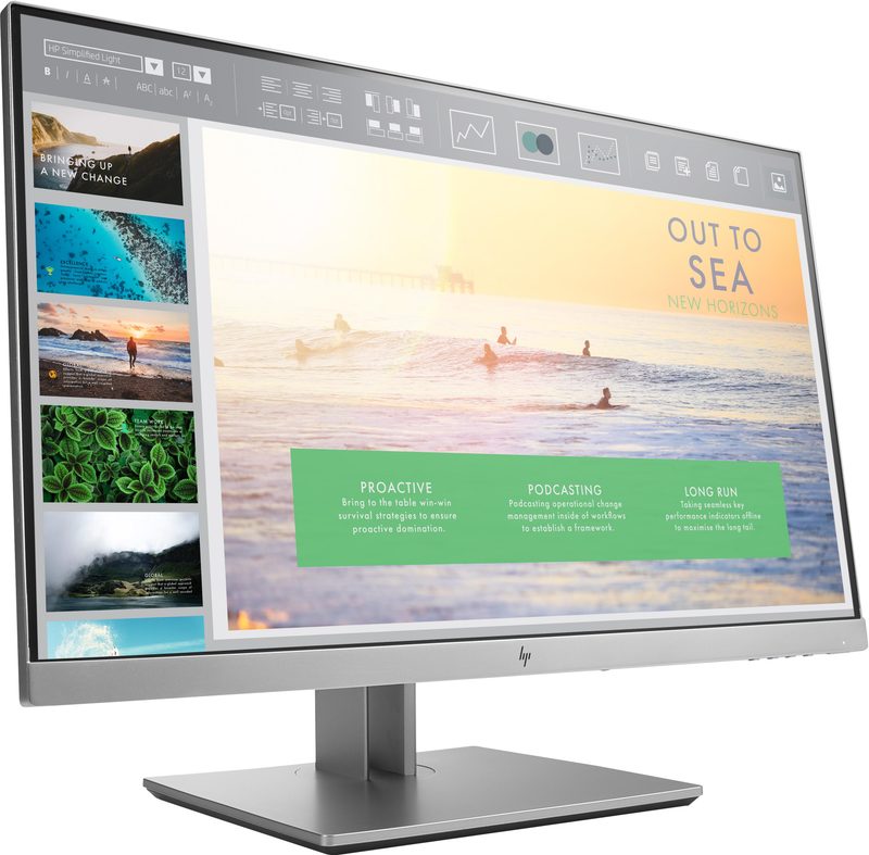 HP EliteDisplay E233 computer monitor 58.4 cm (23") 1920 x 1080 pixels Full HD LED Black, Silver