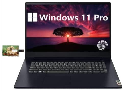 New Lenovo IdeaPad 3 Business Laptop, 17.3″ HD Display, AMD Ryzen 5 5500U, Windows 11 Pro, 20GB RAM, 1TB SSD, Fingerprint, 32GB Durlyfish USB Card