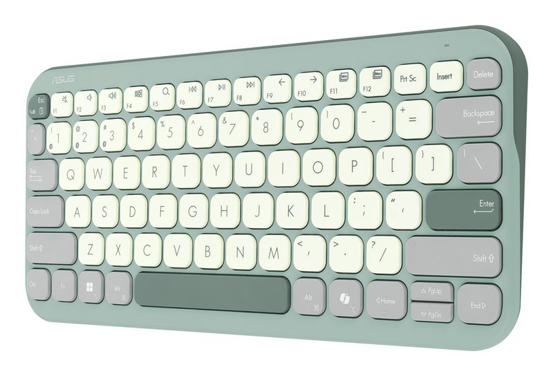 ASUS Marshmallow KW100 keyboard Home Bluetooth Green